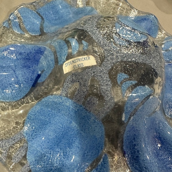 Sydenstricker Blue Artistic Glass Bowls - Picture 2 of 2